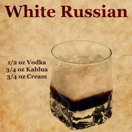 WHITE RUSSIAN - KOKTEL I ZA VRELE I ZA BELE NOĆI