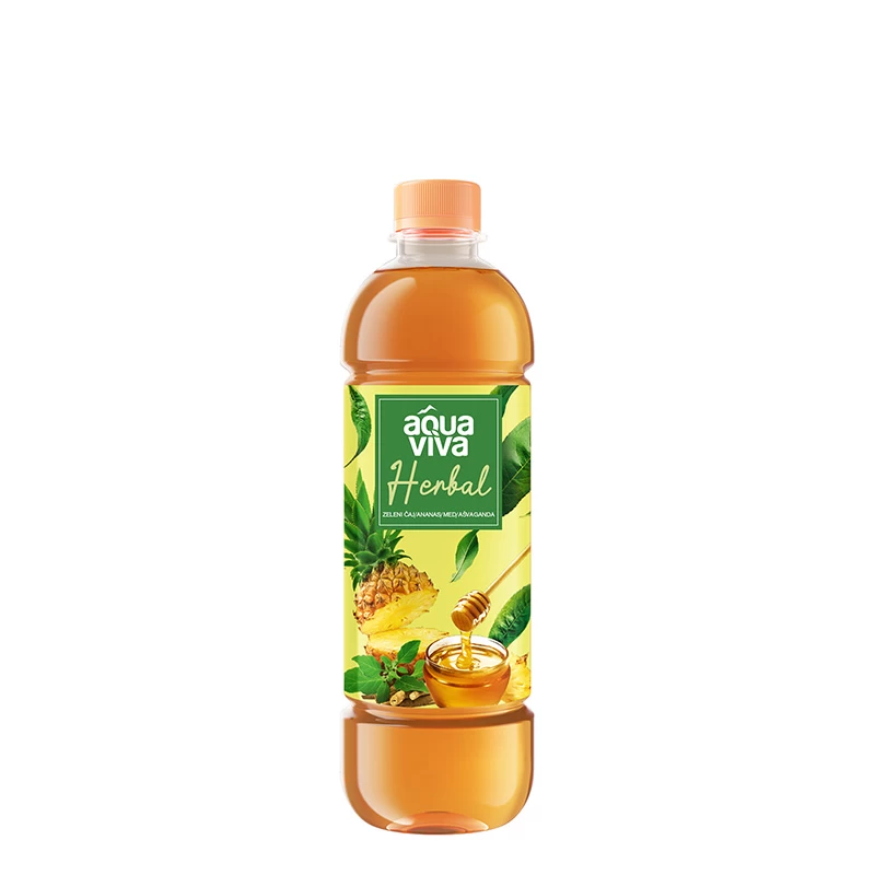 Aqua Viva Herbal Ananas Ašvaganda 0.5L u PET ambalaži