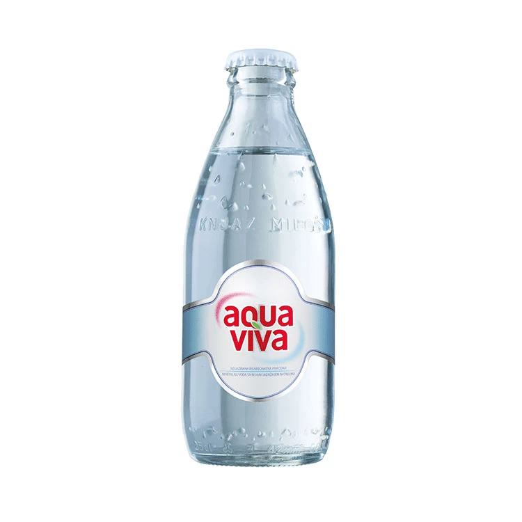 Mineralna Voda Aqua Viva 0.25L u staklenoj flašici u paketu od 24 komada