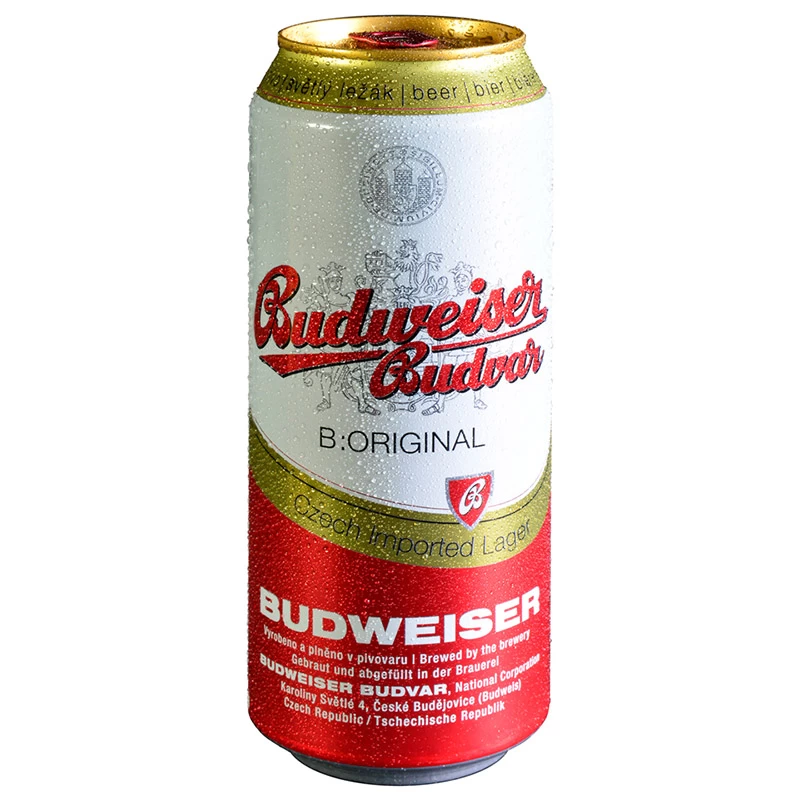 Pivo Budweiser 0.5L u limenci u pakovanju od 24 komada