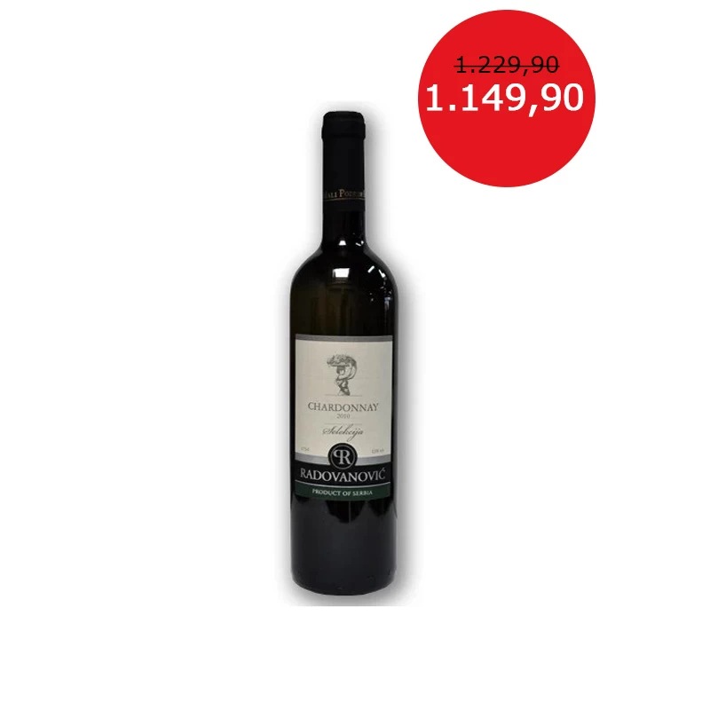 Vino Chardonnay  Radovanović 0.75L