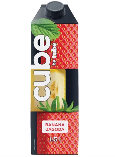 Cube By Tube Banana Jagoda 150cl Tp u pak. od 8 kom.