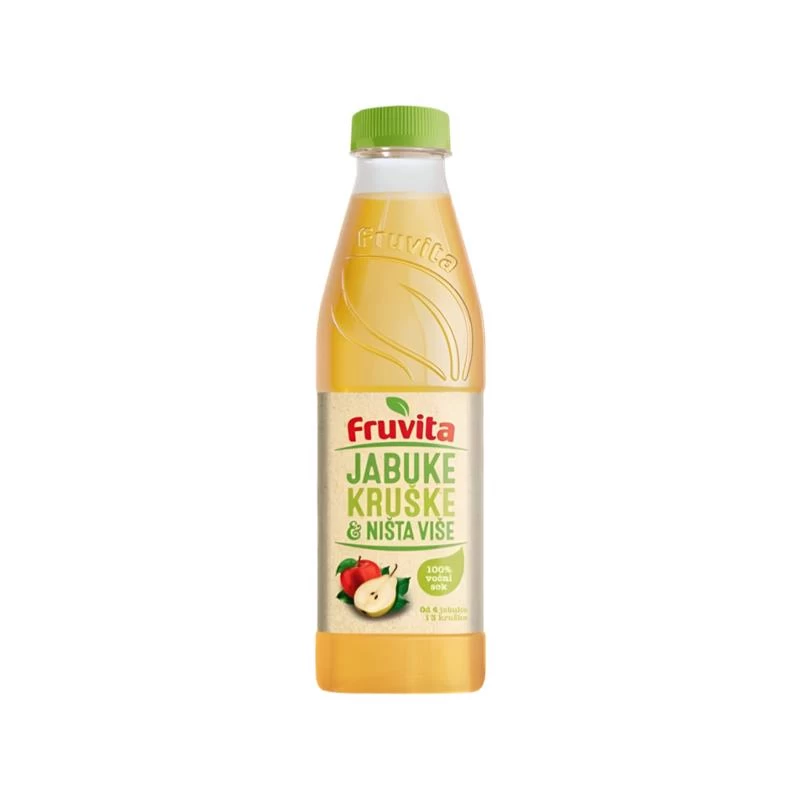 Fruvita Jabuke Kruške i ništa više 0.75L Pvc u paketu od 6 flaša