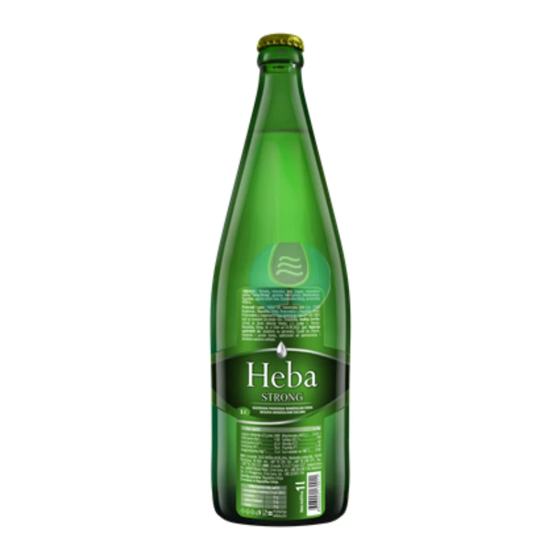 Heba Strong Gazirana Voda 1l u staklenoj flaši - paket od 12 flaša - povratna ambalaža