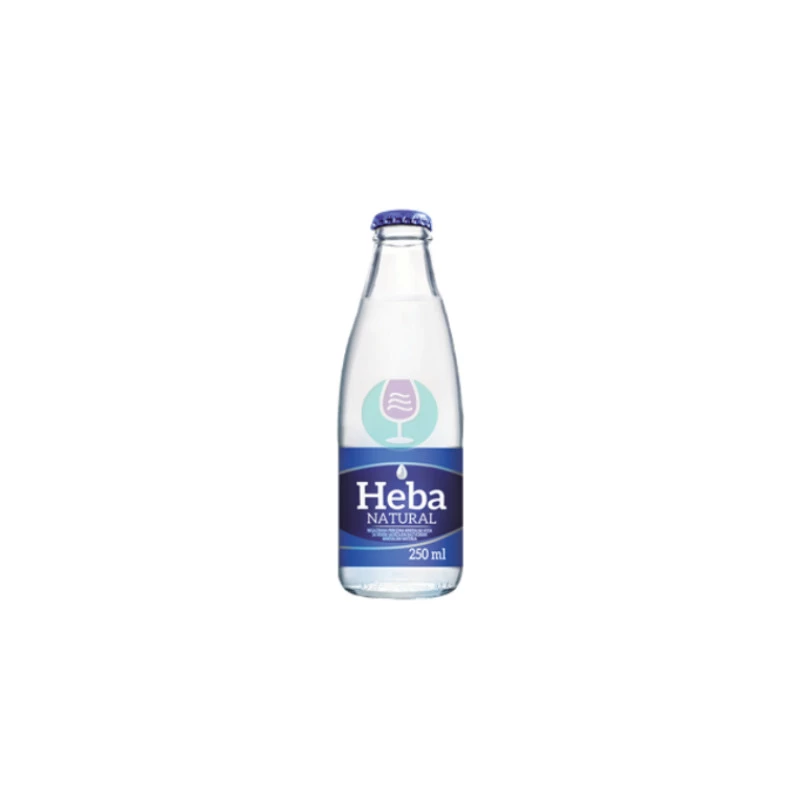 Heba Natural Negazirana Voda 0.25L u staklenoj flašici - paket od 12 flašica