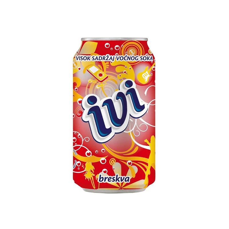 Ivi Breskva Voćni Sok 0.33L Limenka u pakovanju od 24 komada