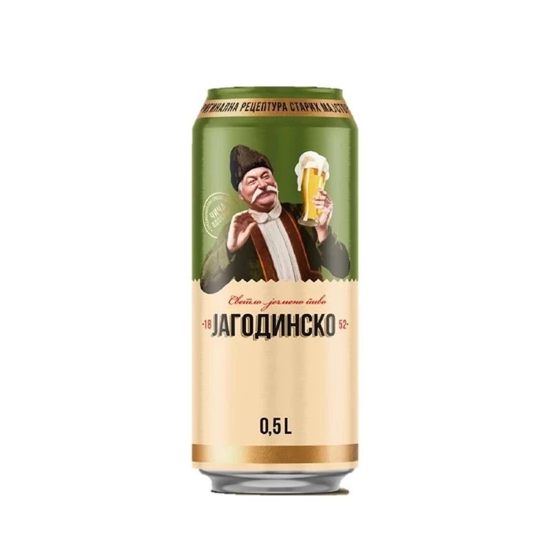 Jagodinsko Pivo 0.5L u paketu od 24 limenke