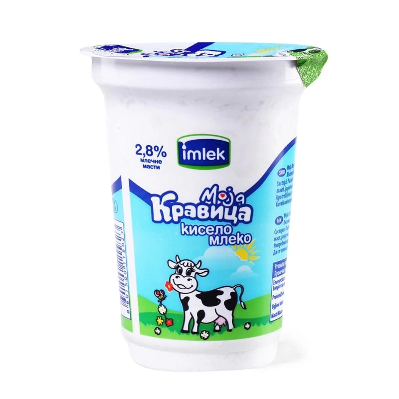 Imlek Kiselo Mleko Moja Kravica 2,8%mm 180g u paketu od 6 komada