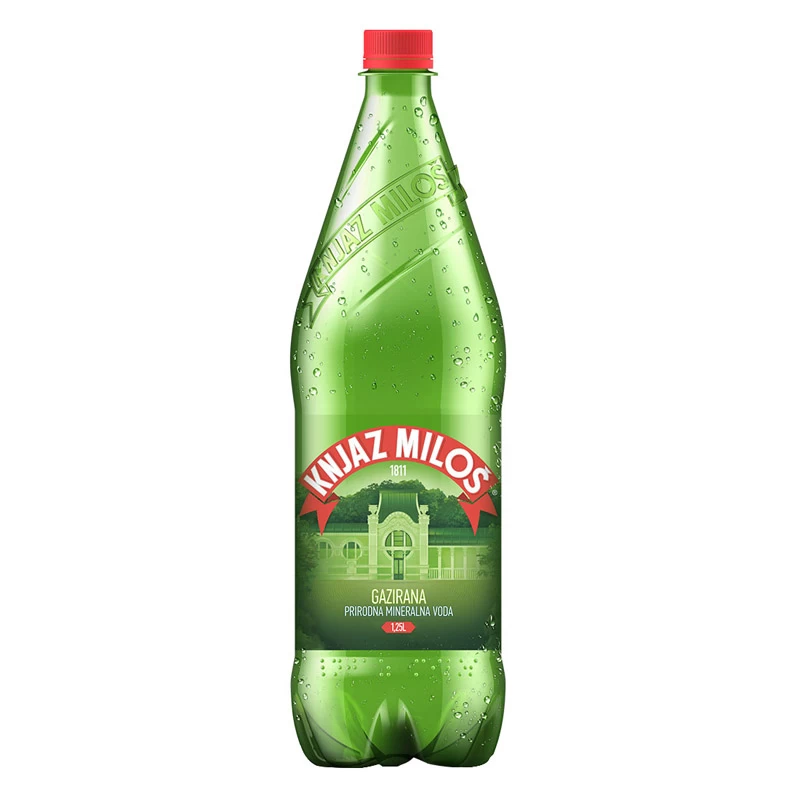 Knjaz Miloš Gazirana Voda 1.25L u paketu od 6 flaša