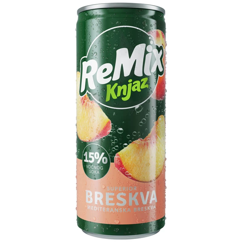 Knjaz Remix Superior Breskva 0.33L