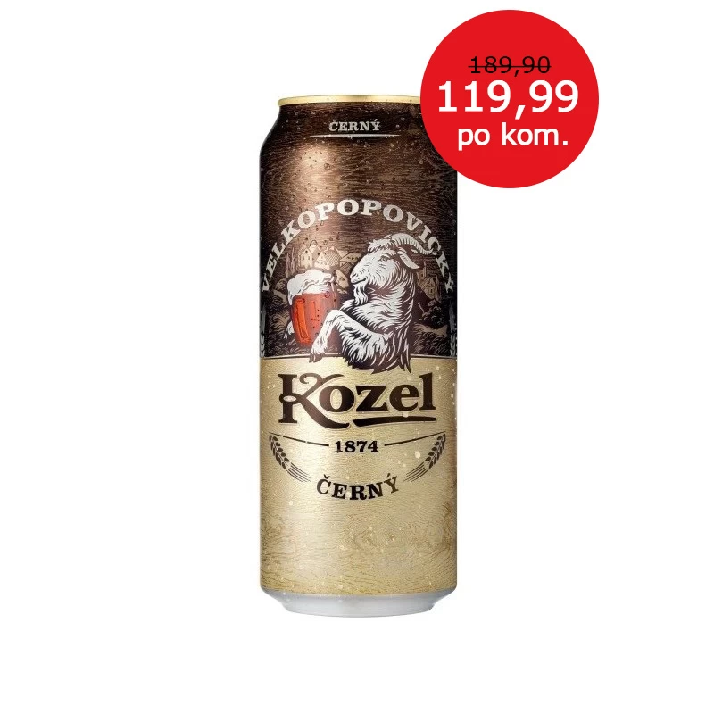 Pivo Kozel Tamno 0.5L u limenci u pakovanju od 24 kom.