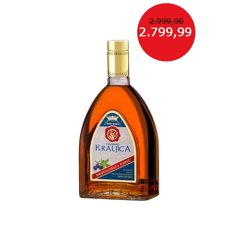 Rakija od šljive Kraljica Zaric 0.7L