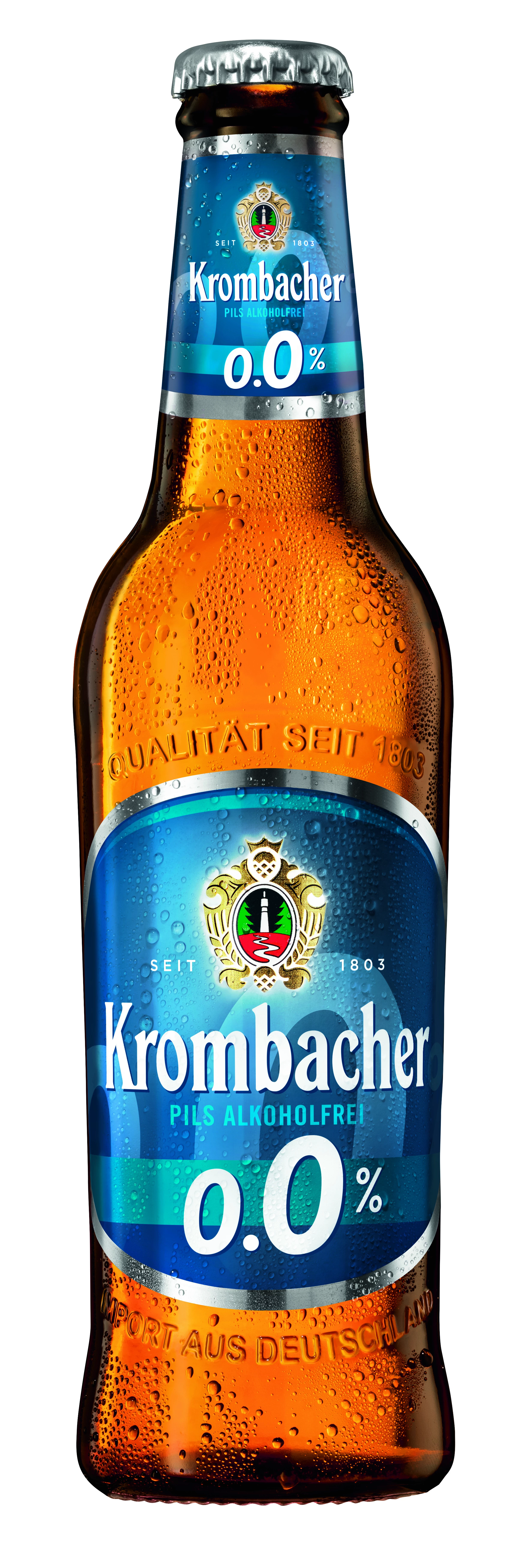 Krombacher Pils 0,0% 33cl Fl-st Nep.amb.