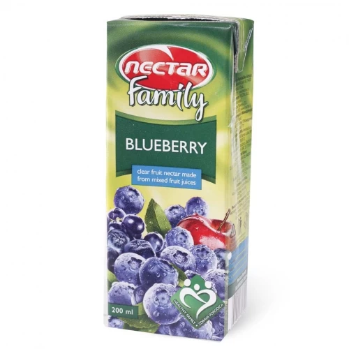 Nectar Family Borovnica 0.2L Tetrapak u paketu od 24 komada