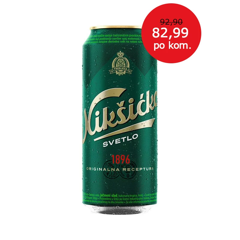 Nikšićko Pivo 0.5L u limenci u paketu od 24 komada