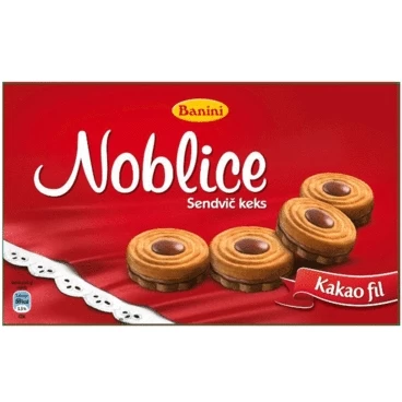 Noblice Sendvič Keks Banini 250g