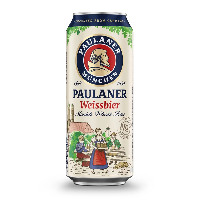 Paulaner Pšenično Mutno Pivo 0.5l u limenci u paketu od 24 komada