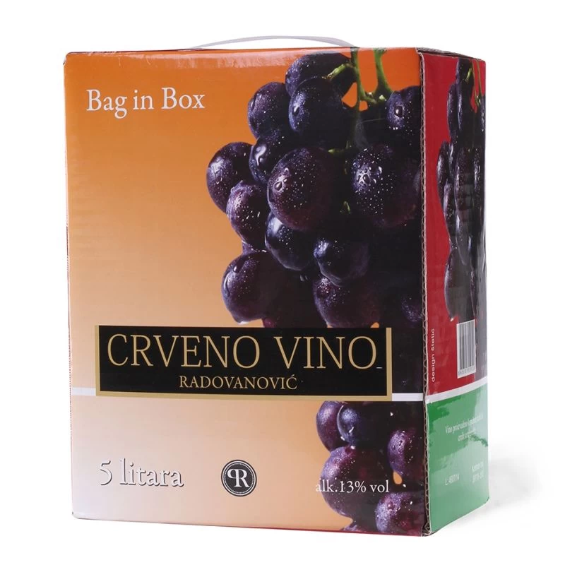 Radovanović Crveno Vino 5L kutija