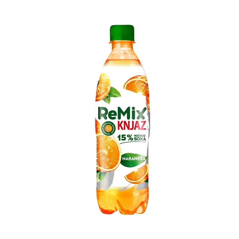 Remix Knjaz Superior Narandža 0.5L u pakovanju od 12 komadau PET ambalaži