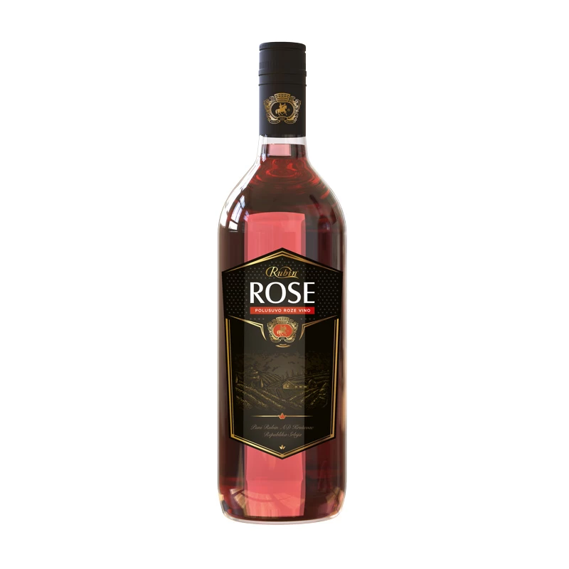 Rose Rubin Stono Polusuvo Roze Vino 1L