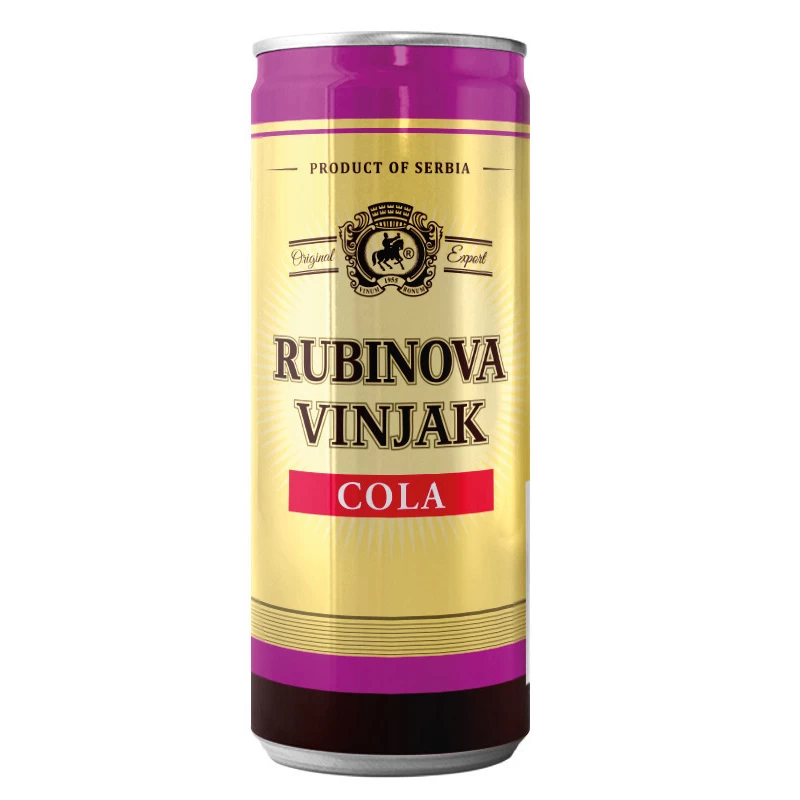 Rubinova Vinjak Cola limenka 0.33L