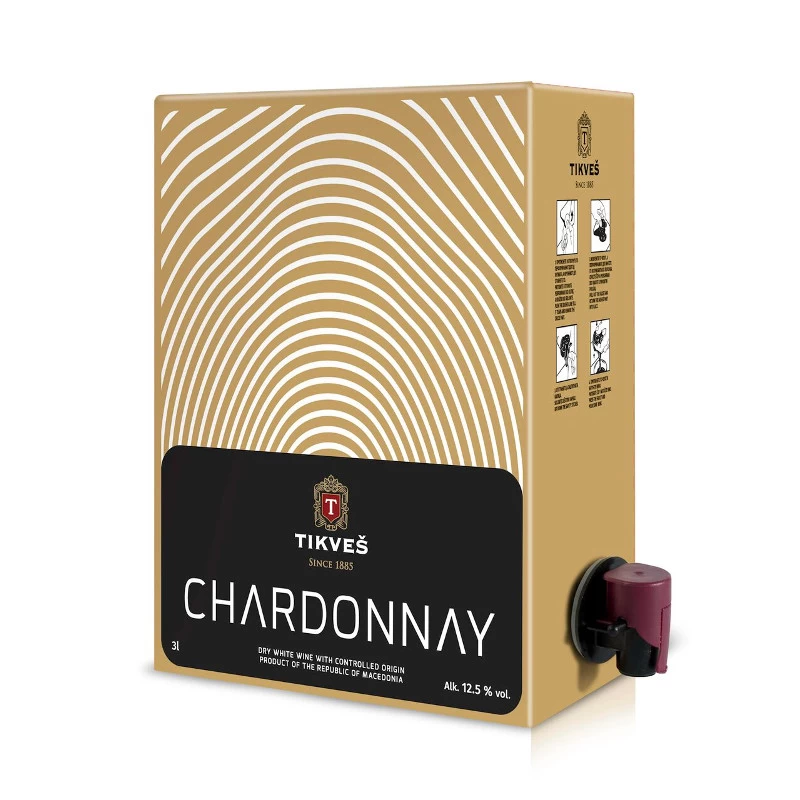 Tikveš Chardonnay Bag In Box 3L