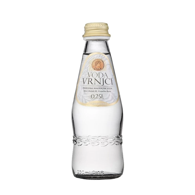 Voda Vrnjci -Prirodna Mineralna Voda - Negazirana 0.25L u staklenoj flašici u paketu od 20 komada