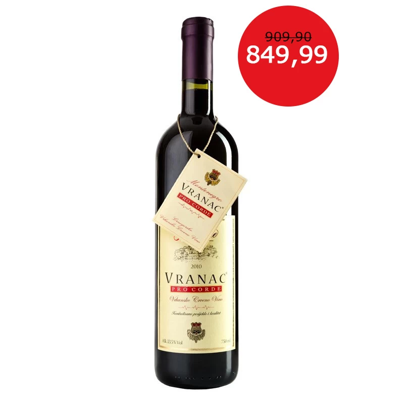 Vranac Pro Corde Vino Plantaže 13.jul 0.75L