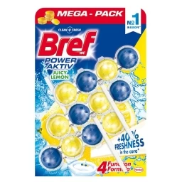 Osveživač Bref Power Aktiv Lemon 3x50g